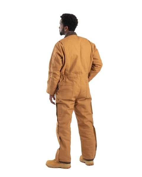 Men's Heritage Duck Insulated Coverall in Brown Duck