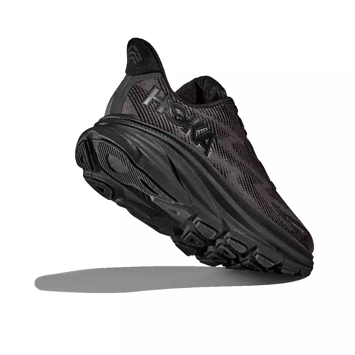 Mens Hoka Clifton 9 - Black / Black