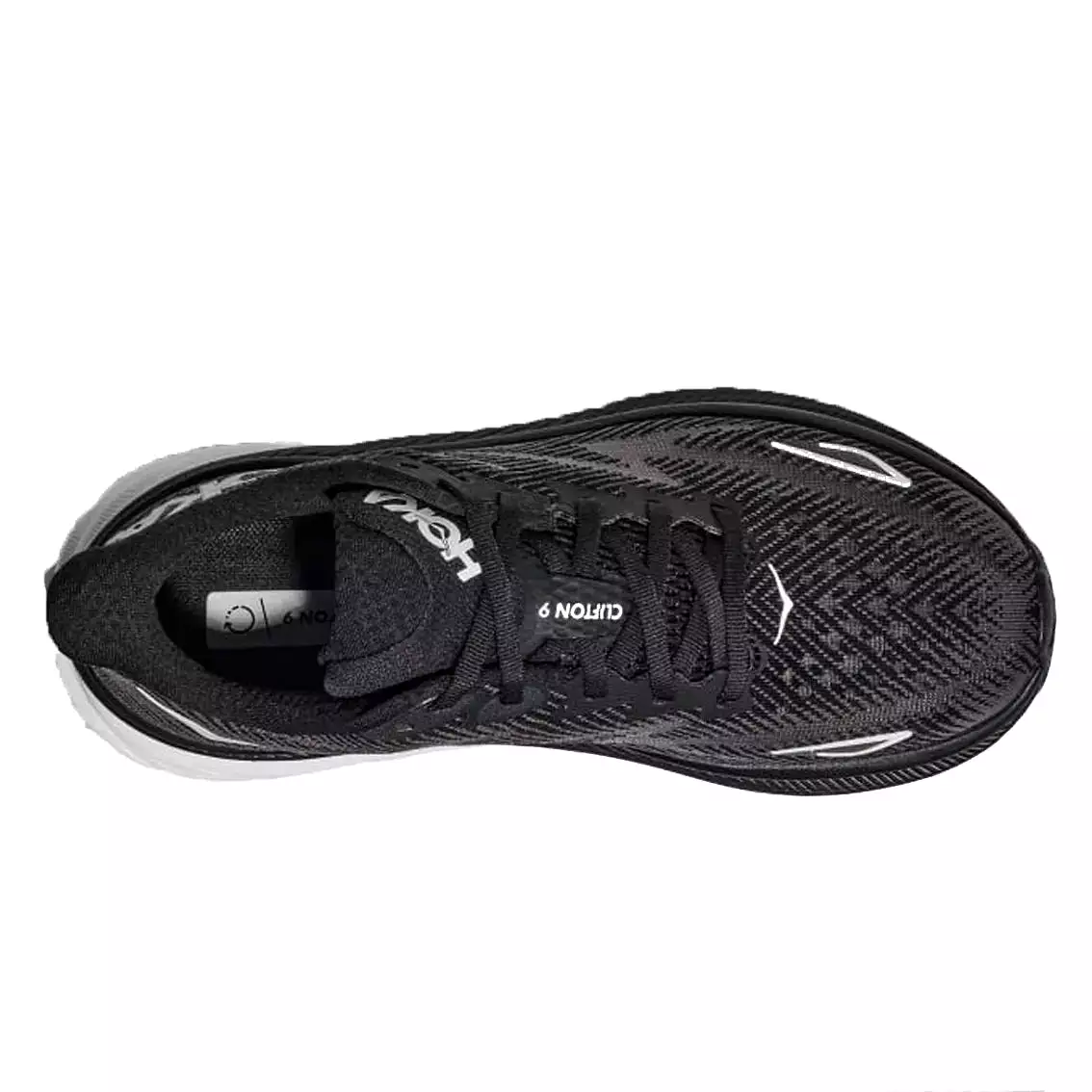 Mens Hoka Clifton 9 - Black / White