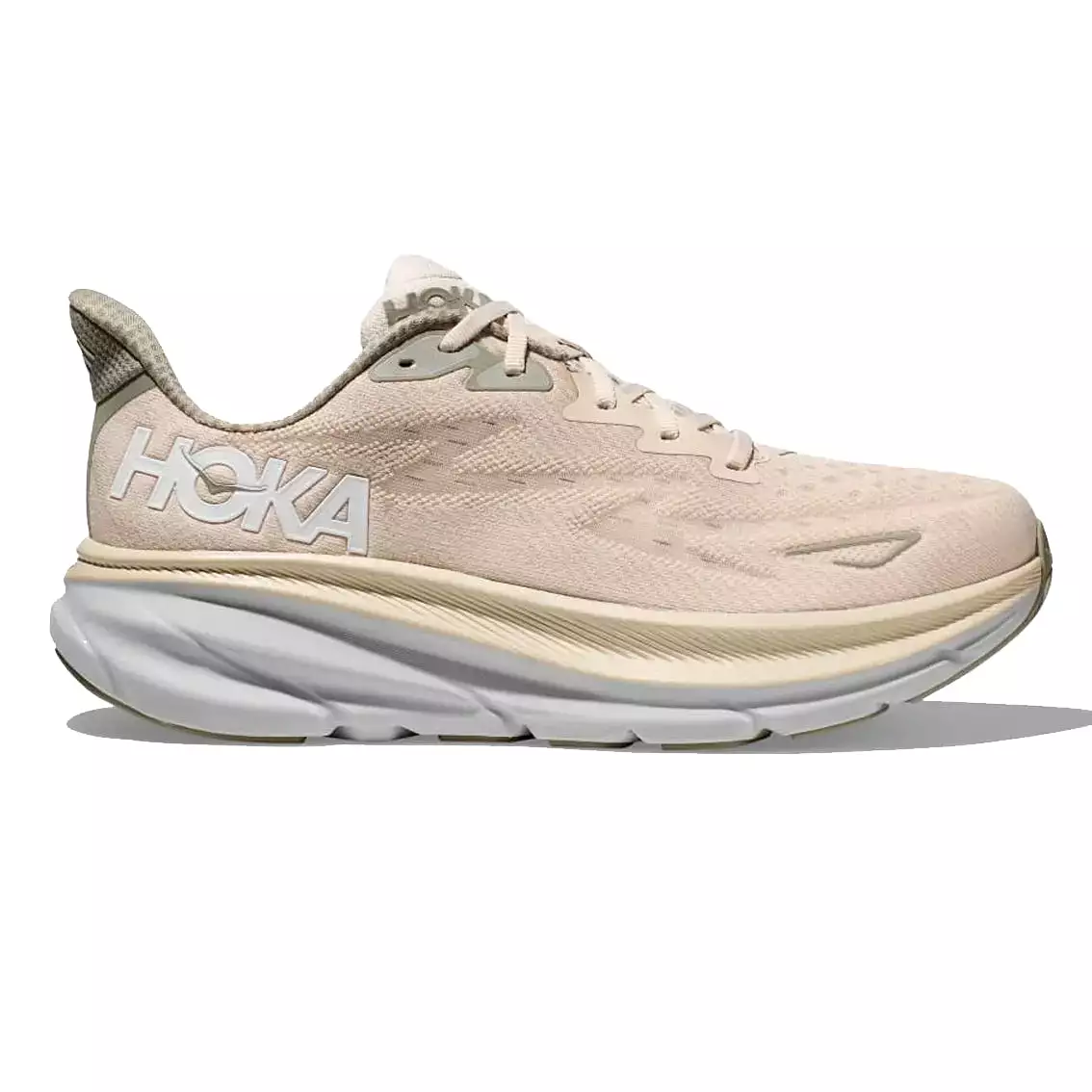 Mens Hoka Clifton 9 - Oat Milk / Barley