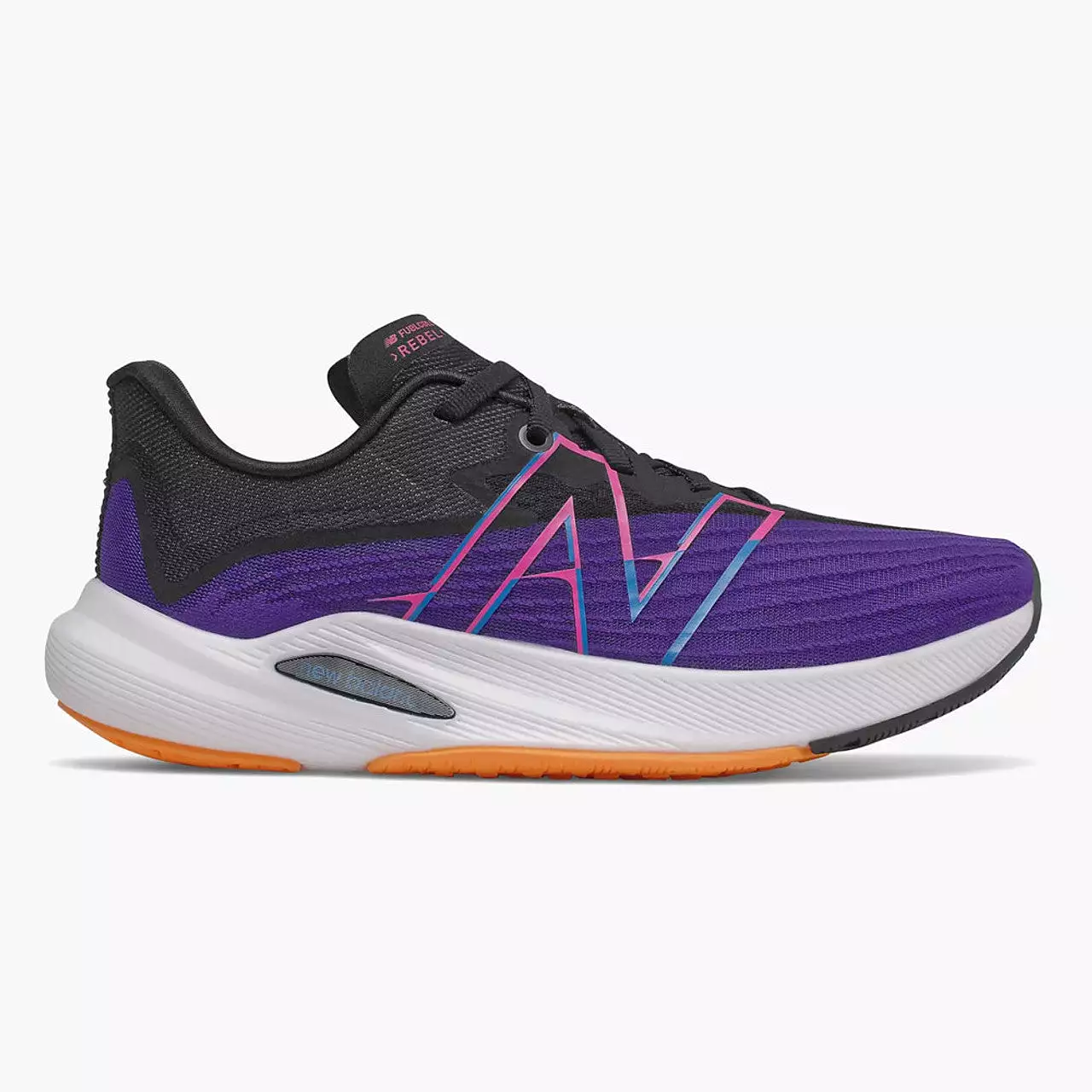 Men's New Balance FuelCell Rebel V2, Deep Violet/Black, 7 B Narrow