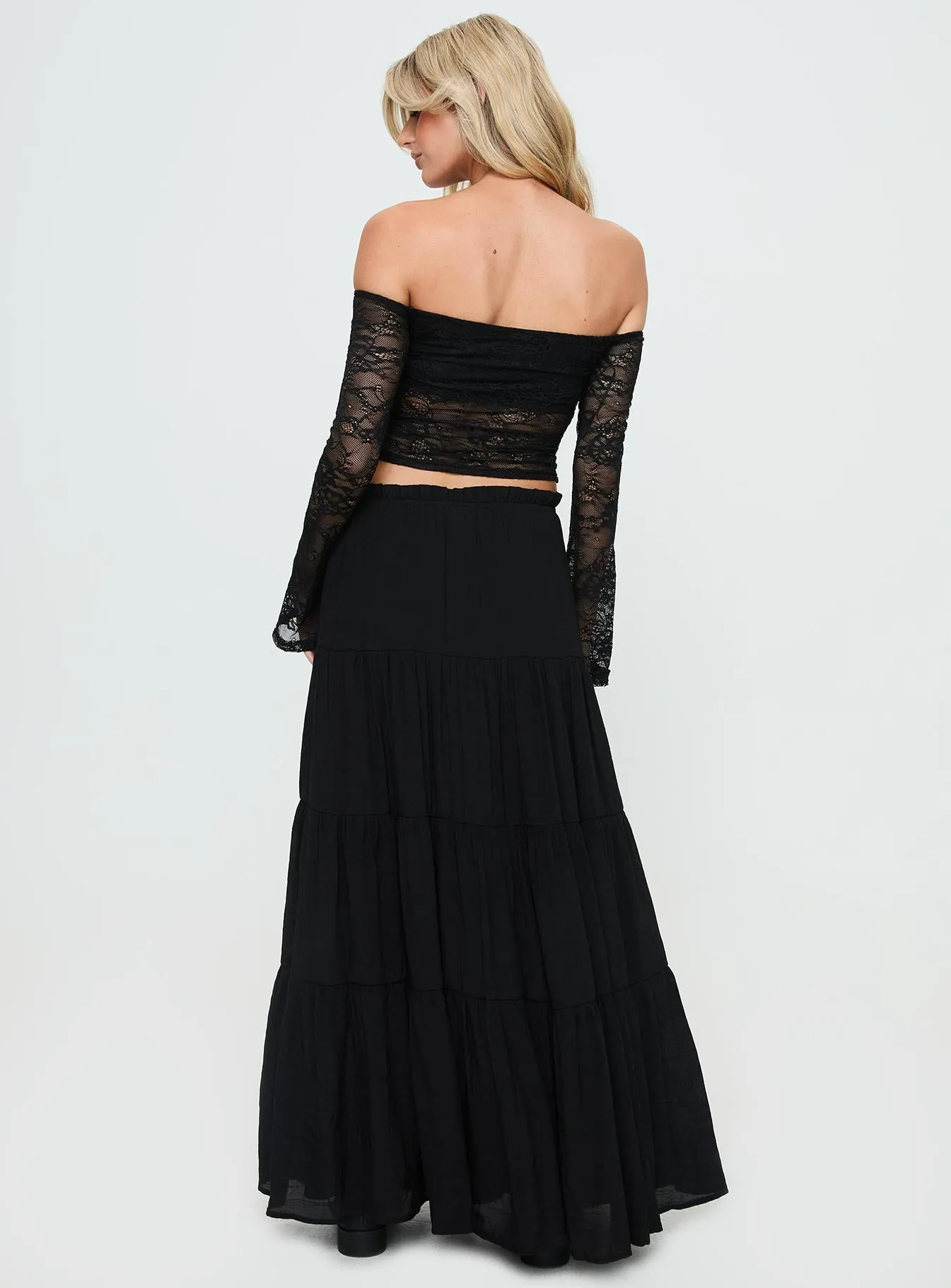 Mya Maxi Skirt Black