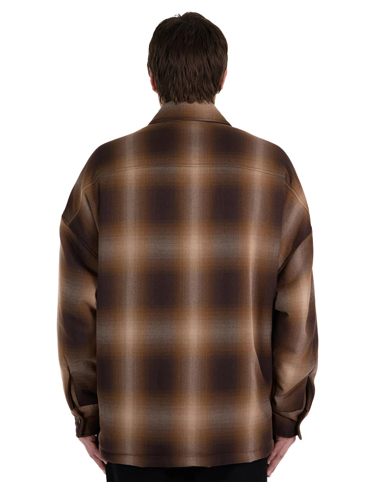 NAHMIAS | PLAID PADDED LONG SLEEVE SHIRT