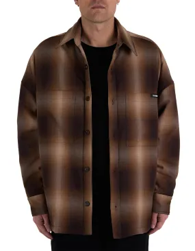 NAHMIAS | PLAID PADDED LONG SLEEVE SHIRT