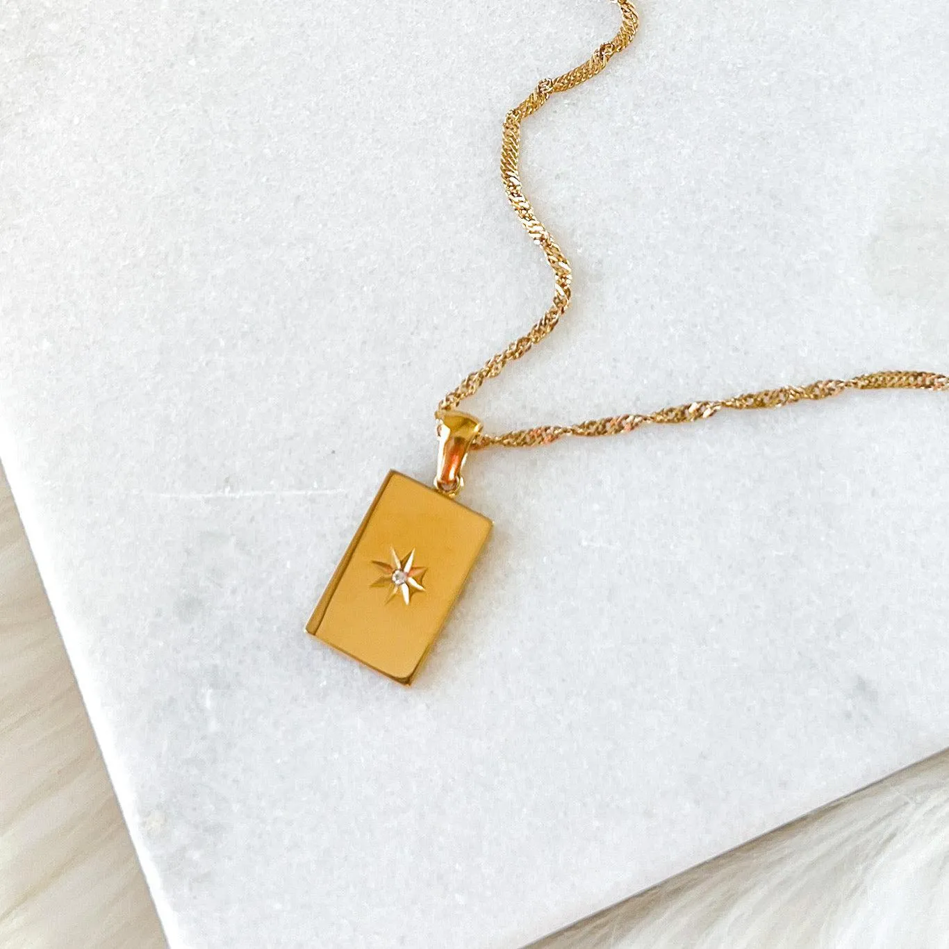 North Star Signet Necklace - LAST CHANCE!