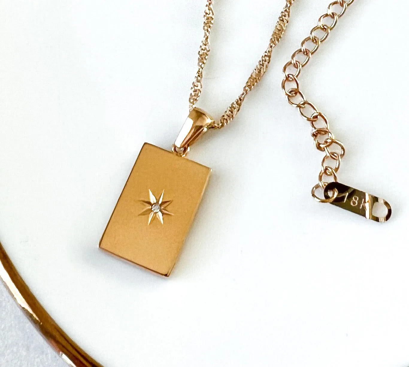 North Star Signet Necklace - LAST CHANCE!