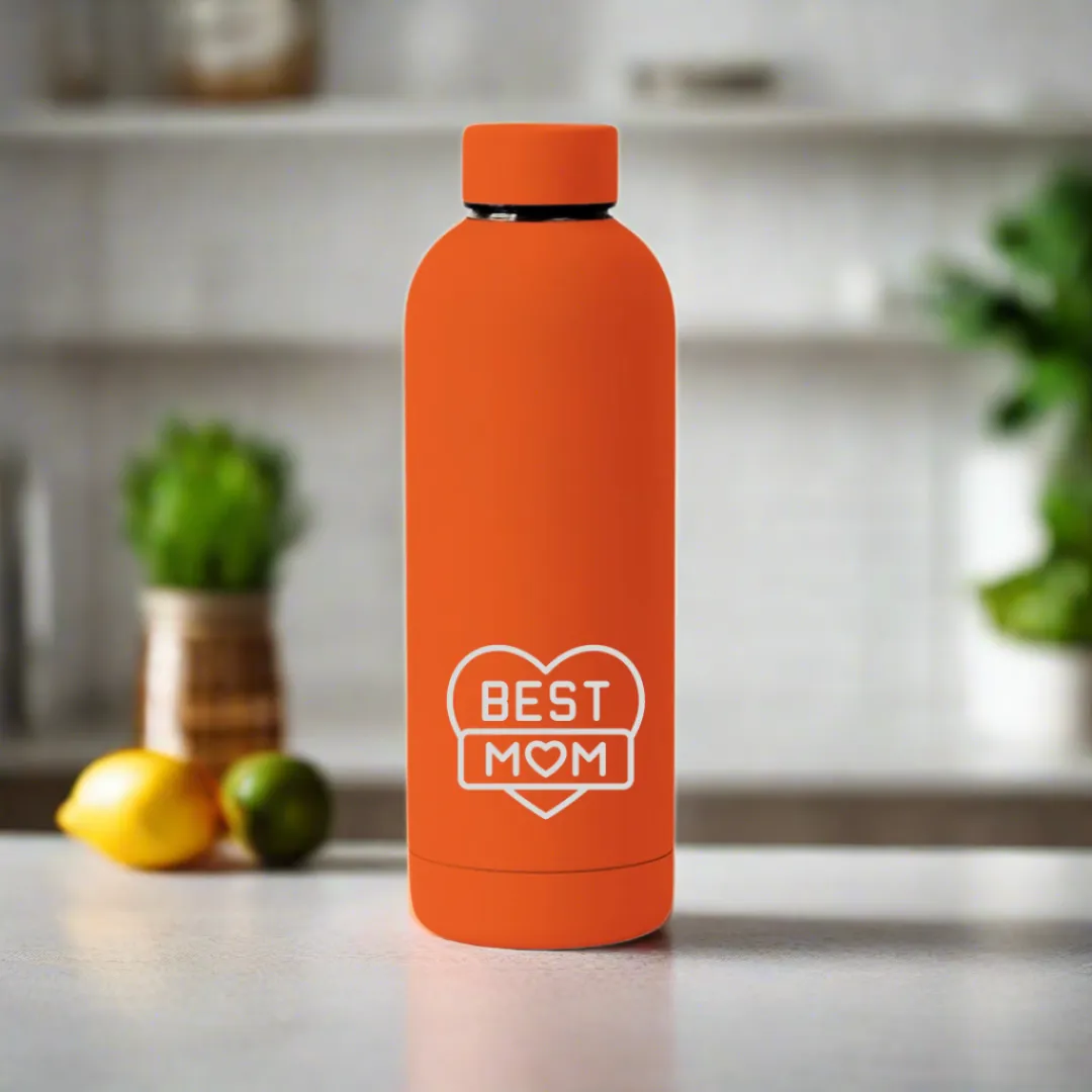 Nutcase Stainless Steel Water Bottle Double Insulated 500ml Bottles for Mom - BPA Free, Leakproof- Best Mom