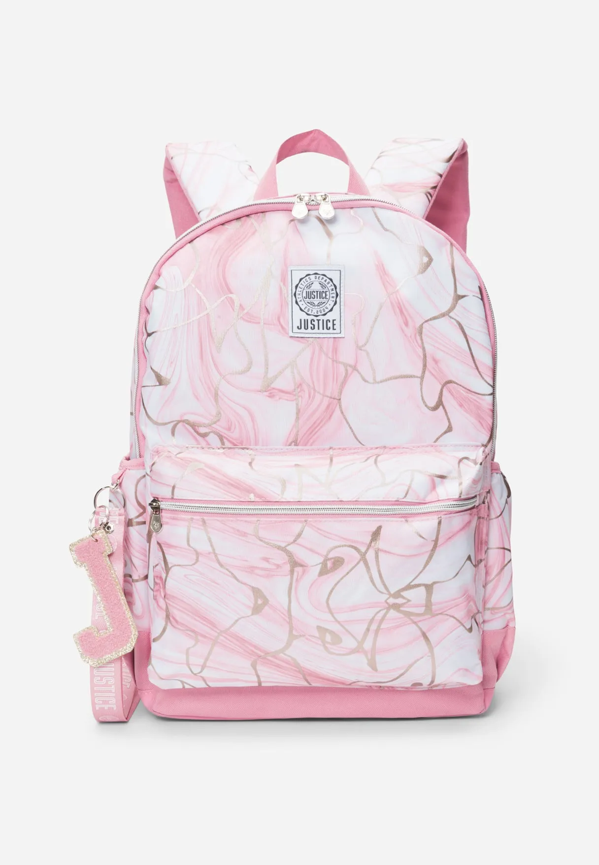 Pink Swirl Print Backpack