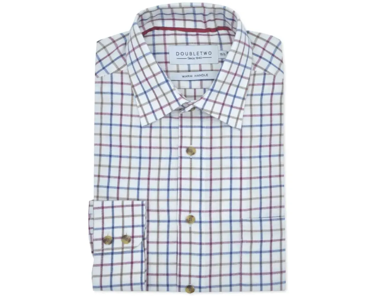 Plum Tattersall Check Long Sleeve Shirt