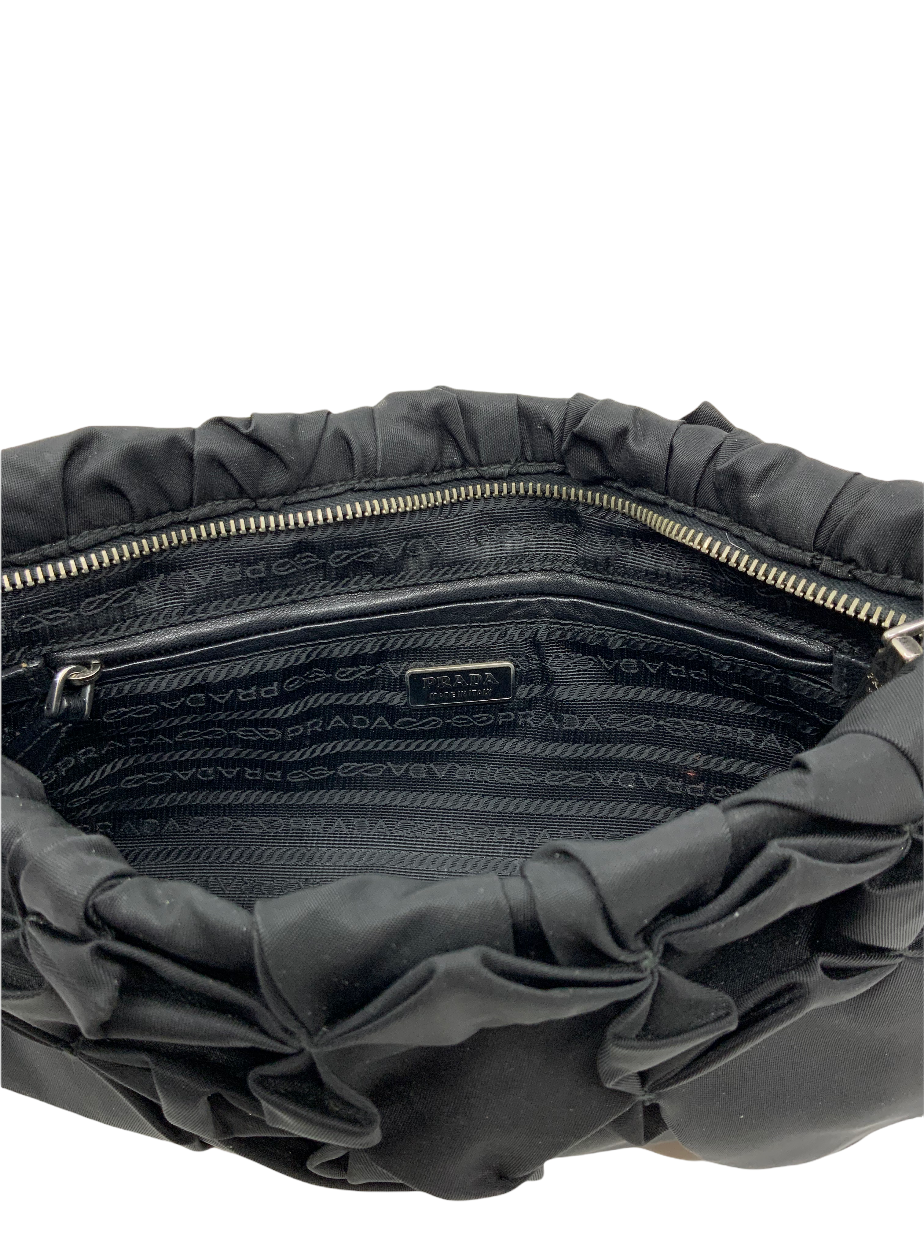 Prada Origami Pleated Large Clutch Tesutto Nylon