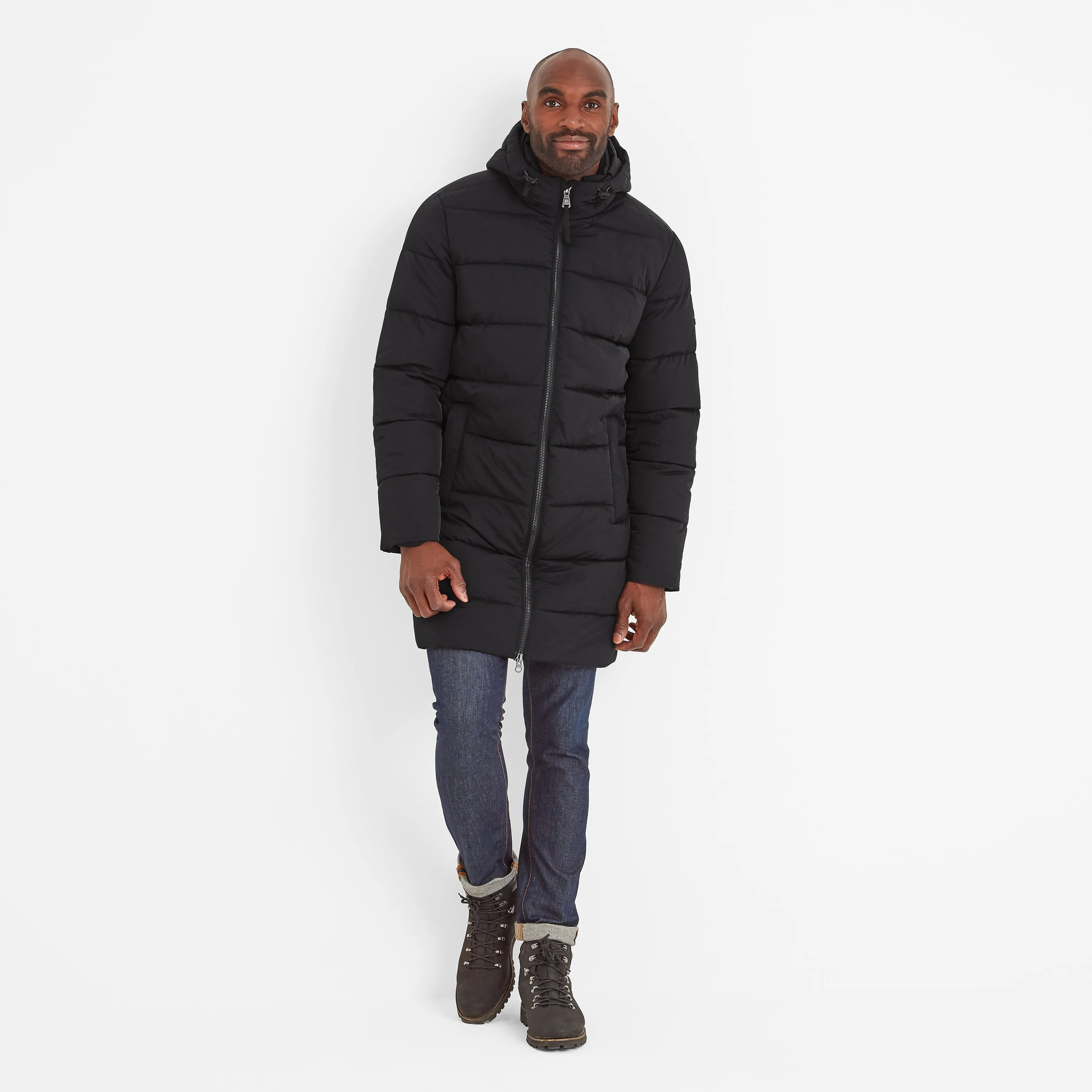 Radley Mens Padded Long Jacket - Black