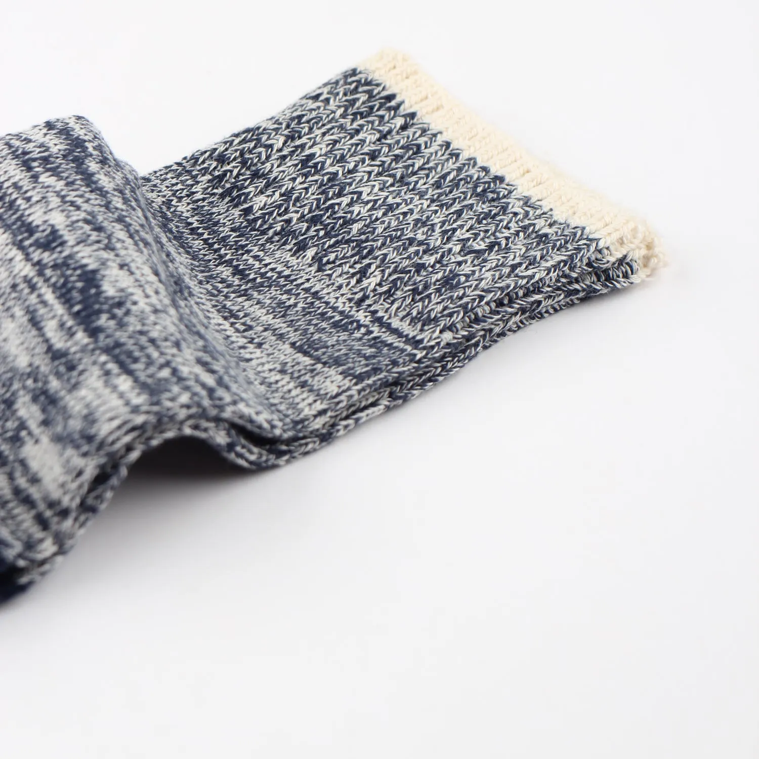 Relax Twister Knit Melange Socks Navy / Off White