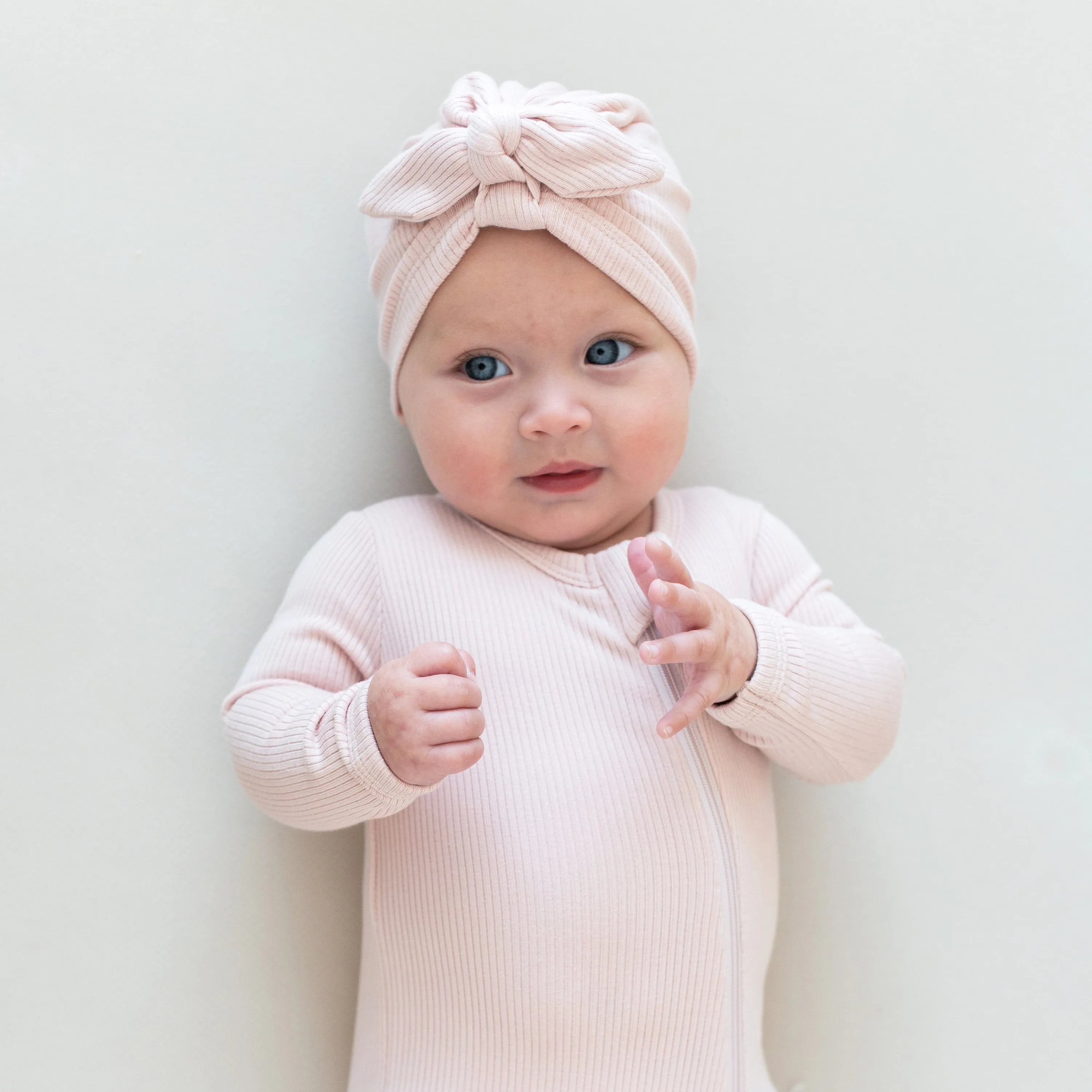 Ribbed Headwrap in Blush