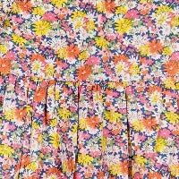 Sawyer Flutter Sleeve Dress Pink Navy Daisy