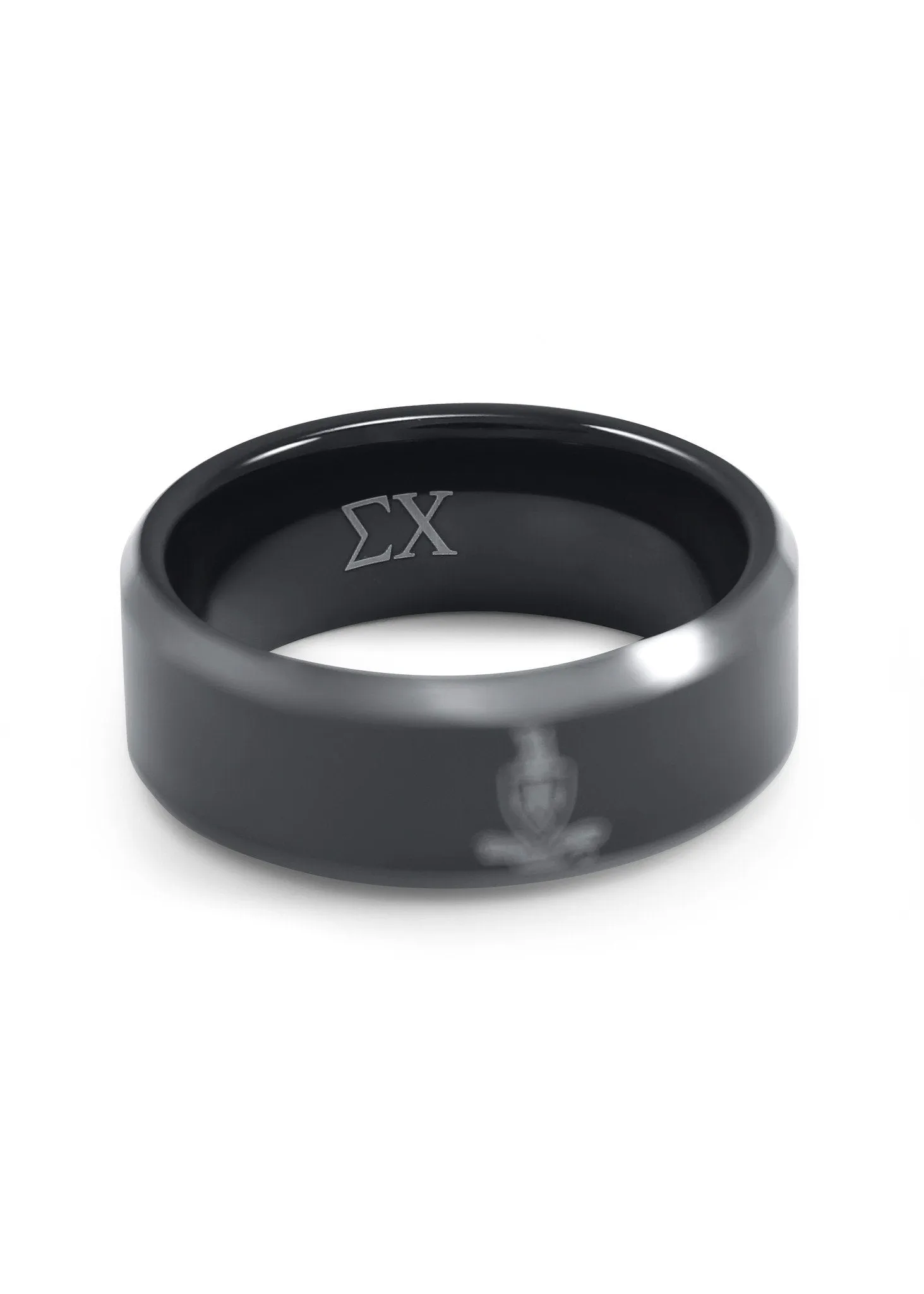 Sigma Chi Black Tungsten Ring