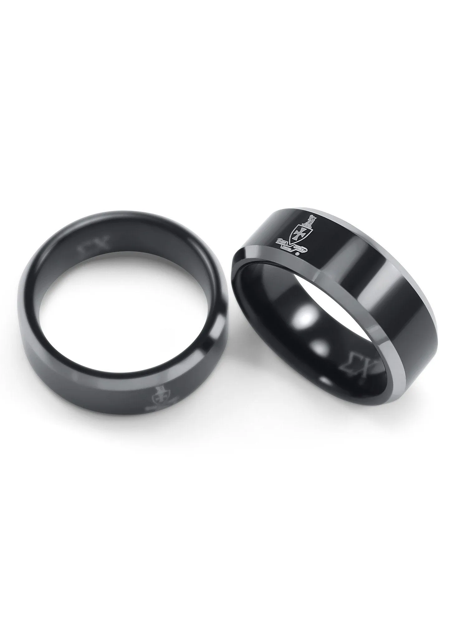 Sigma Chi Black Tungsten Ring