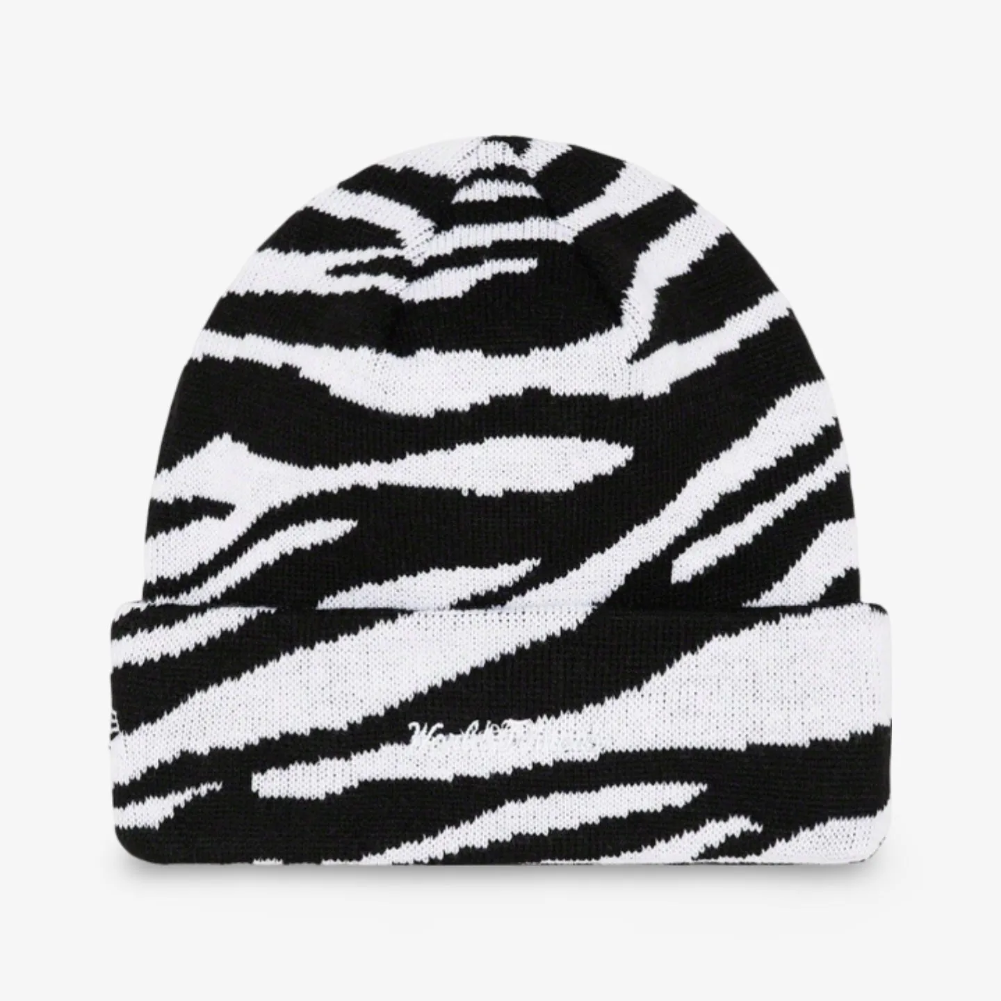 Supreme x New Era Beanie 'Box Logo' Zebra FW22