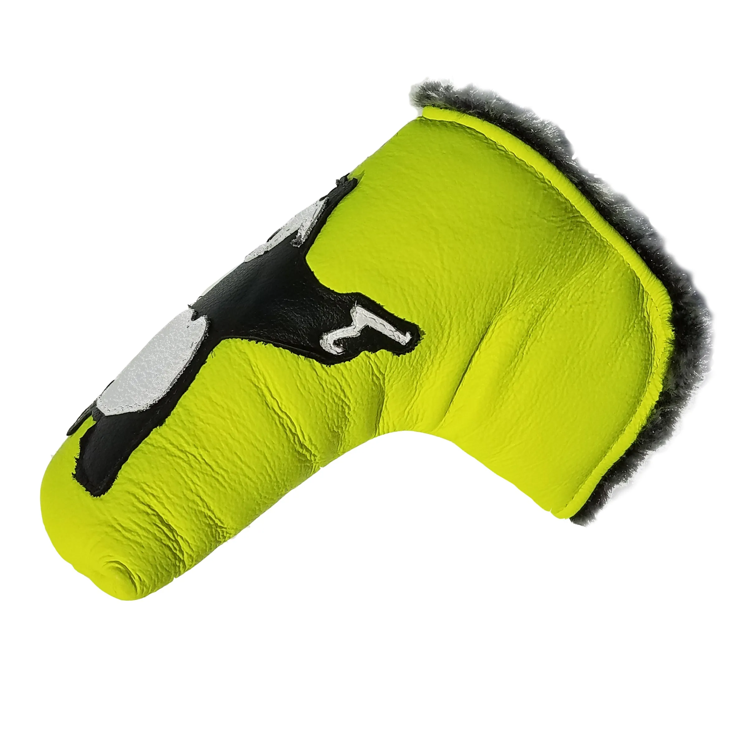 The Neon Yellow Panda With Guns Putter Cover