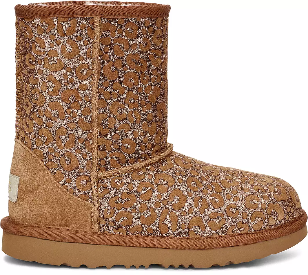 UGG Classic II Glitter Leopard Toddler | Chestnut (1112388T)