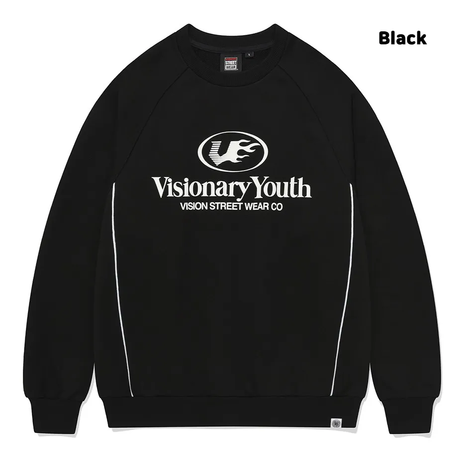 Vision Street Wear  |Unisex Street Style Logo Sweatshirts