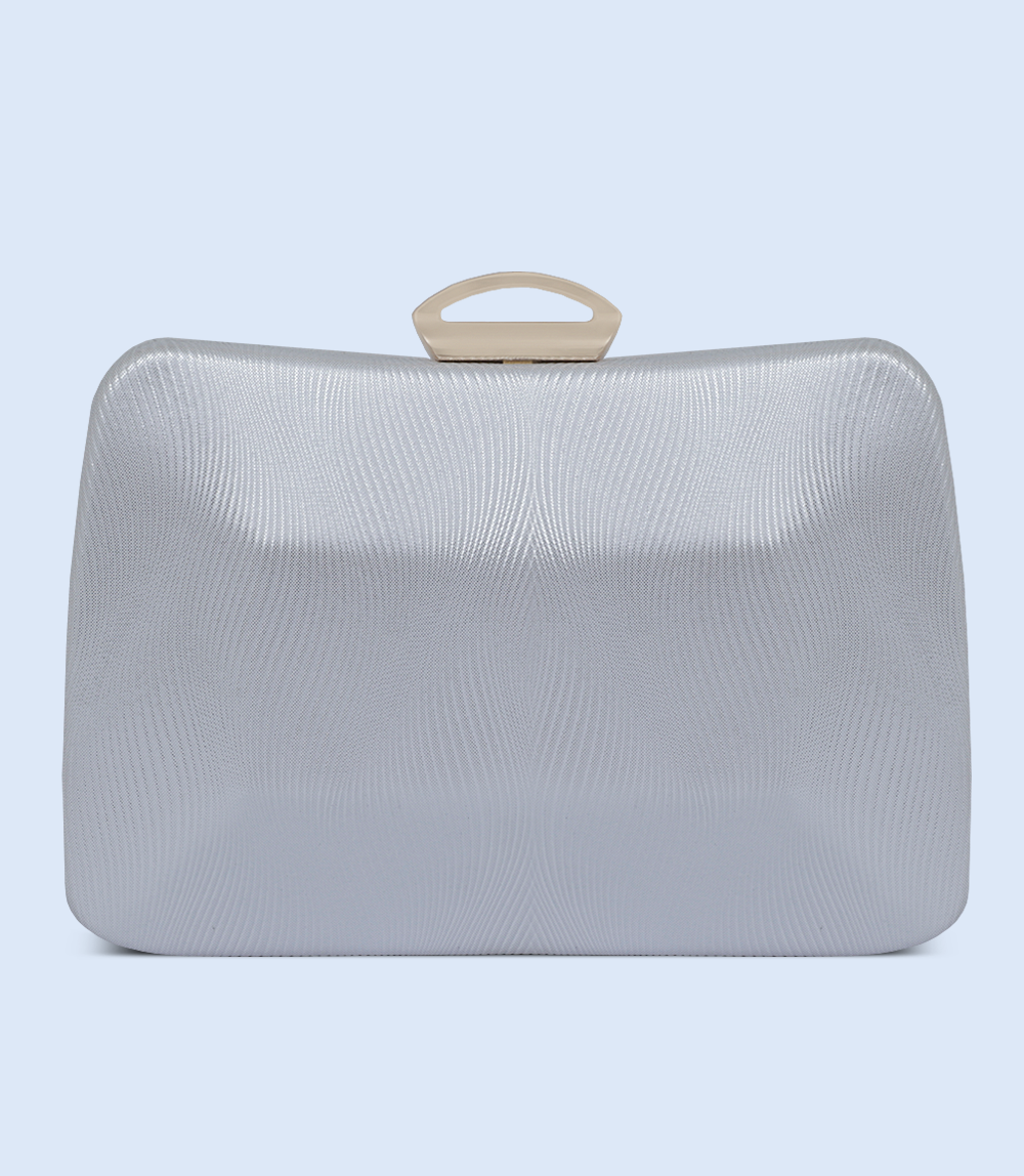 WB2499-WHITE-Women Snazzy Clutch