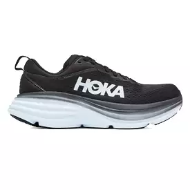 Womens Hoka Bondi 8 - Black / White