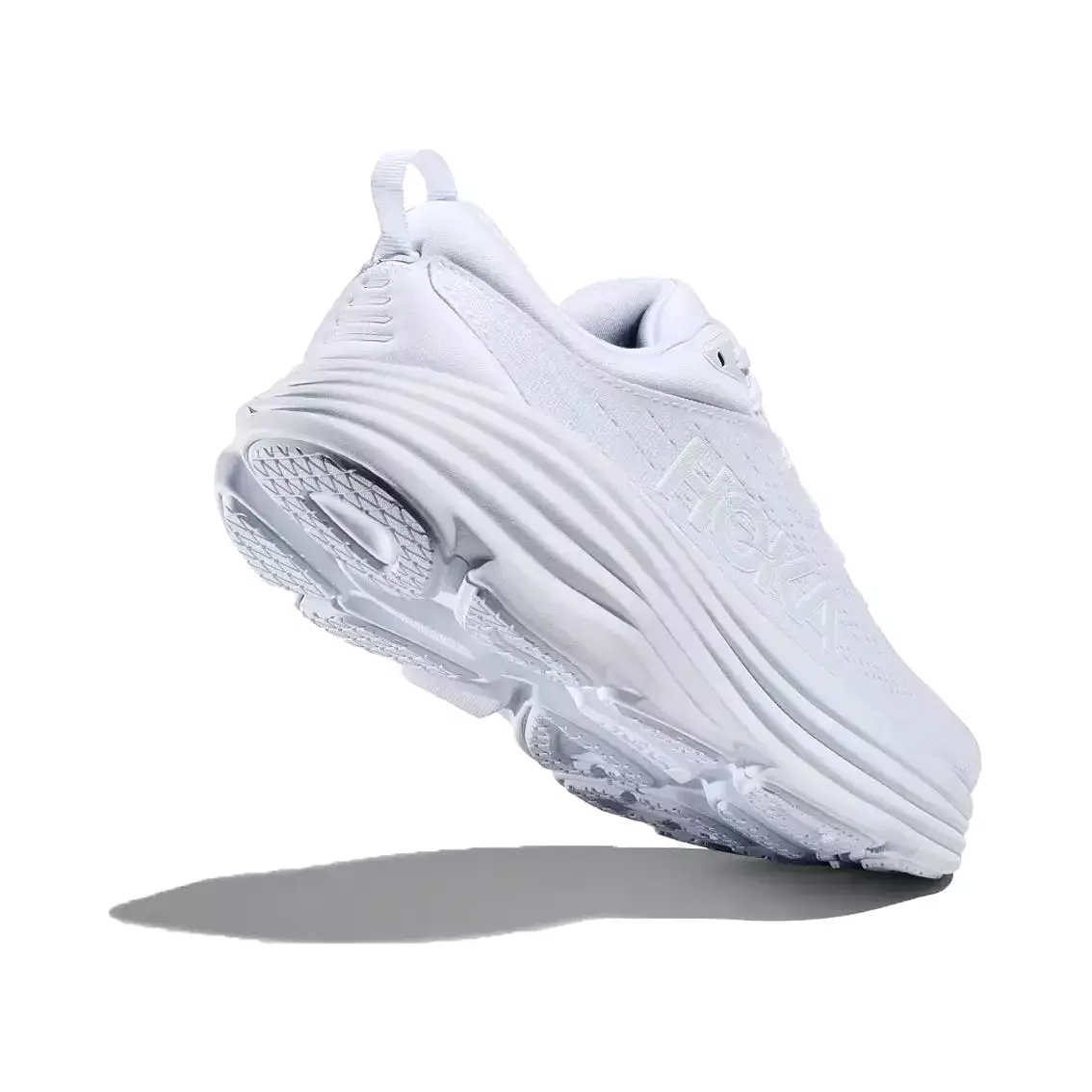 Womens Hoka Bondi 8 - White / White