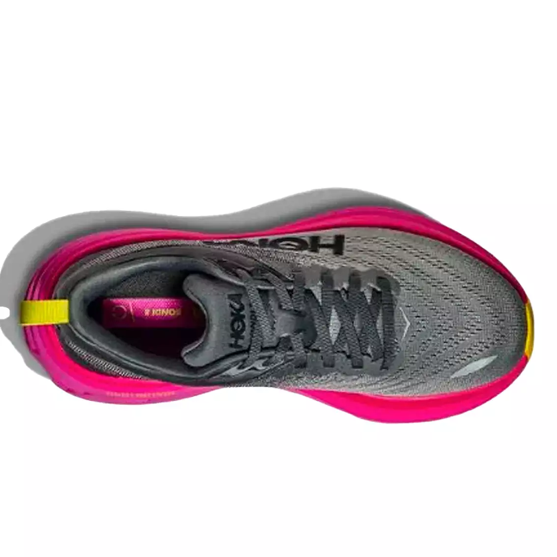 Womens Hoka Bondi 8 (Wide) - Castlerock / Strawberry