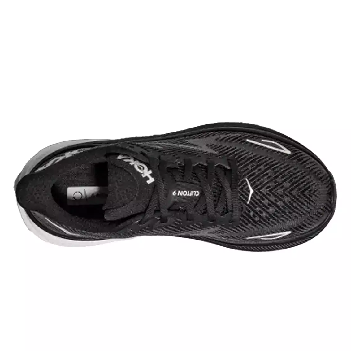 Womens Hoka Clifton 9 - Black / White