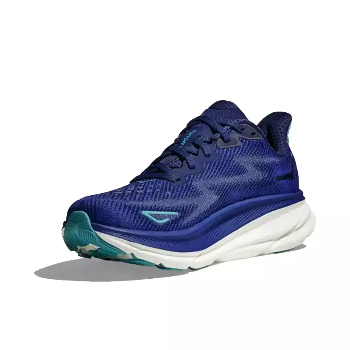 Womens Hoka Clifton 9 (Wide) - Bellwether Blue / Evening Sky