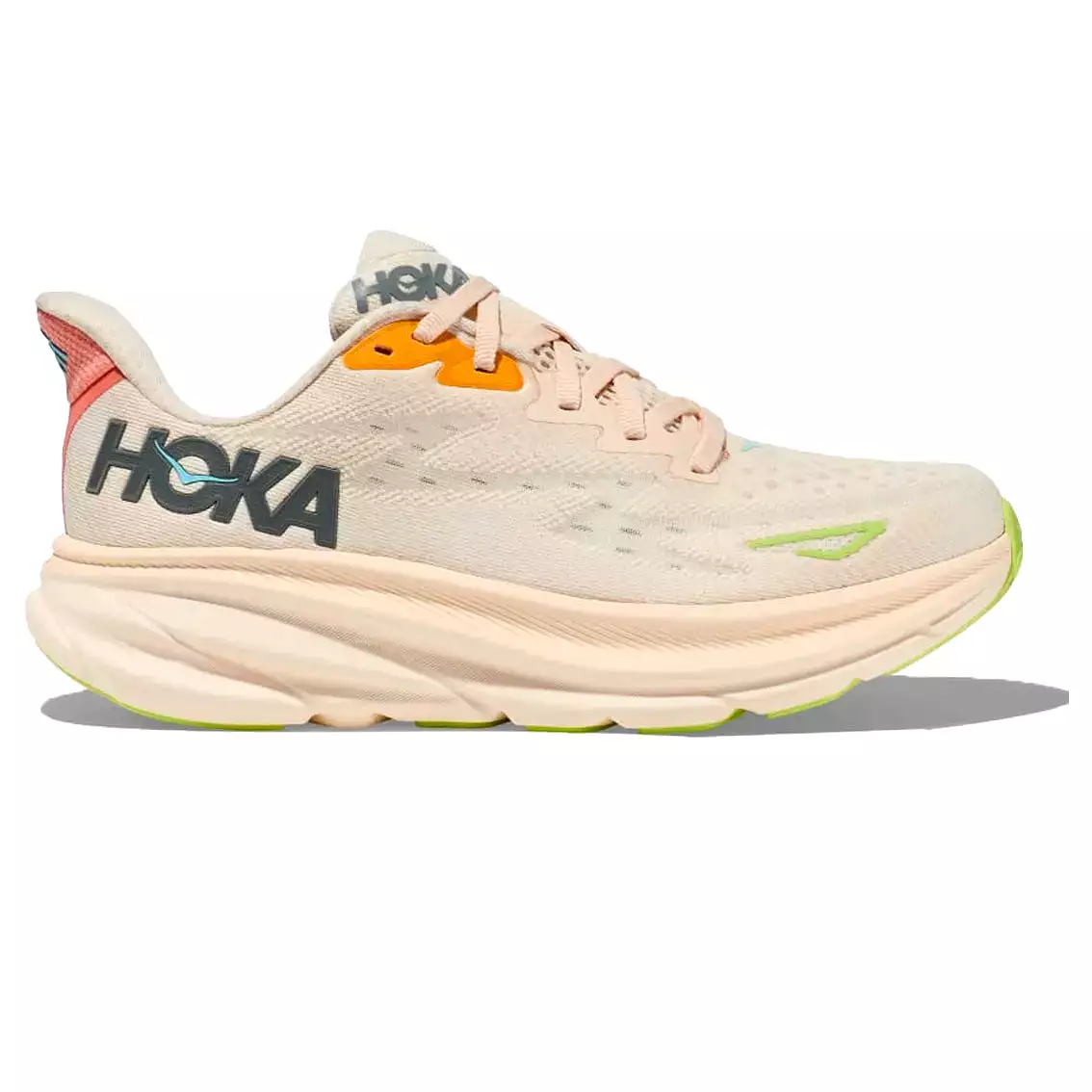 Womens Hoka Clifton 9 (Wide) - Vanilla / Astral