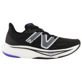 Women's New Balance FuelCell Rebel v3, Black/Aura/Vibrant Spring Glo, 6.5 B Medium